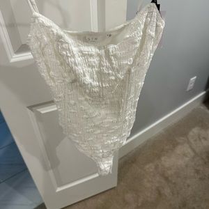 ASTR never worn white bodysuit tank. Great for brides!